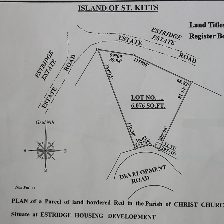 Land For Sale in Estridge, St Kitts