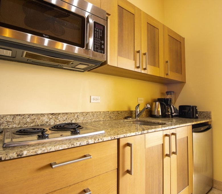 Oceans Edge St Kitts Studio Apartment Kitchen Counter area