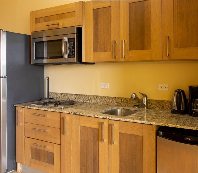 Oceans Edge St Kitts Studio Apartment Kitchen area 2