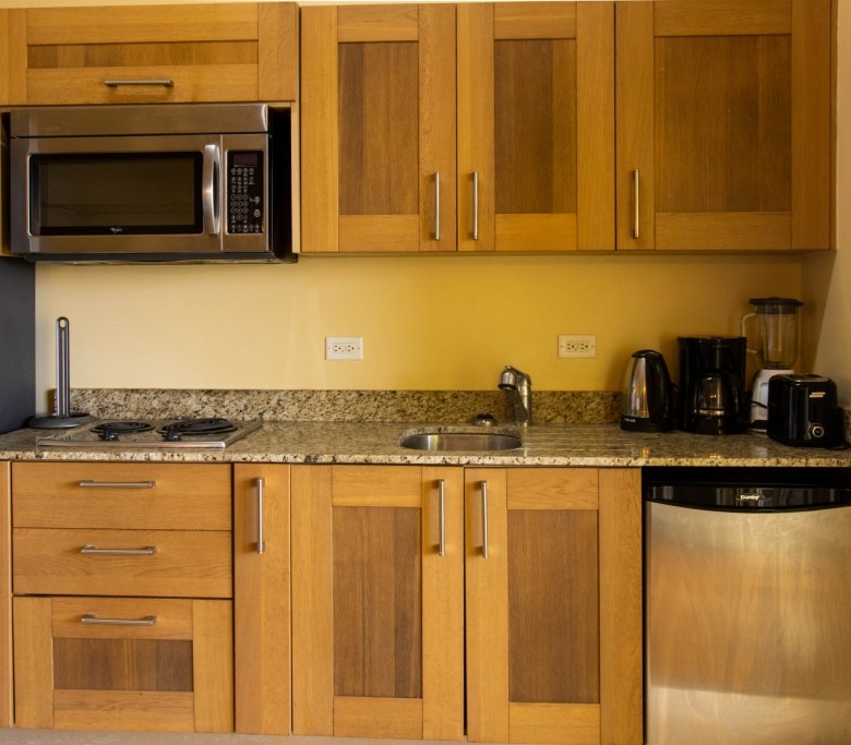 Oceans Edge St Kitts Studio Apartment Kitchen area