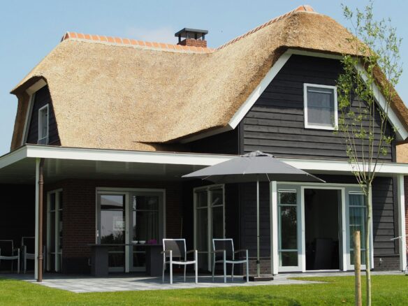 Residential land development in St. Kitts with tropical landscape